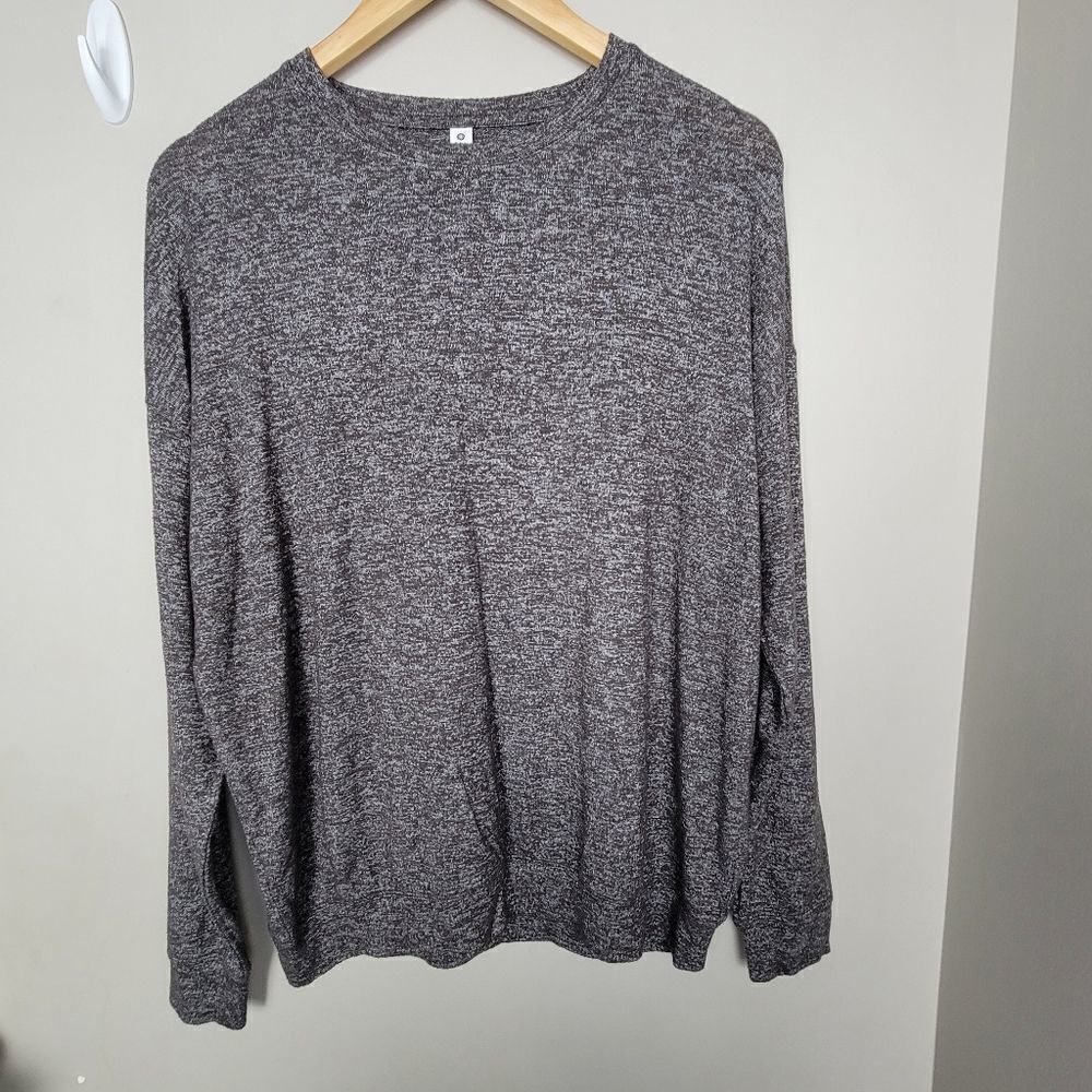Athleta Mindful Pullover Charcoalgrey Small